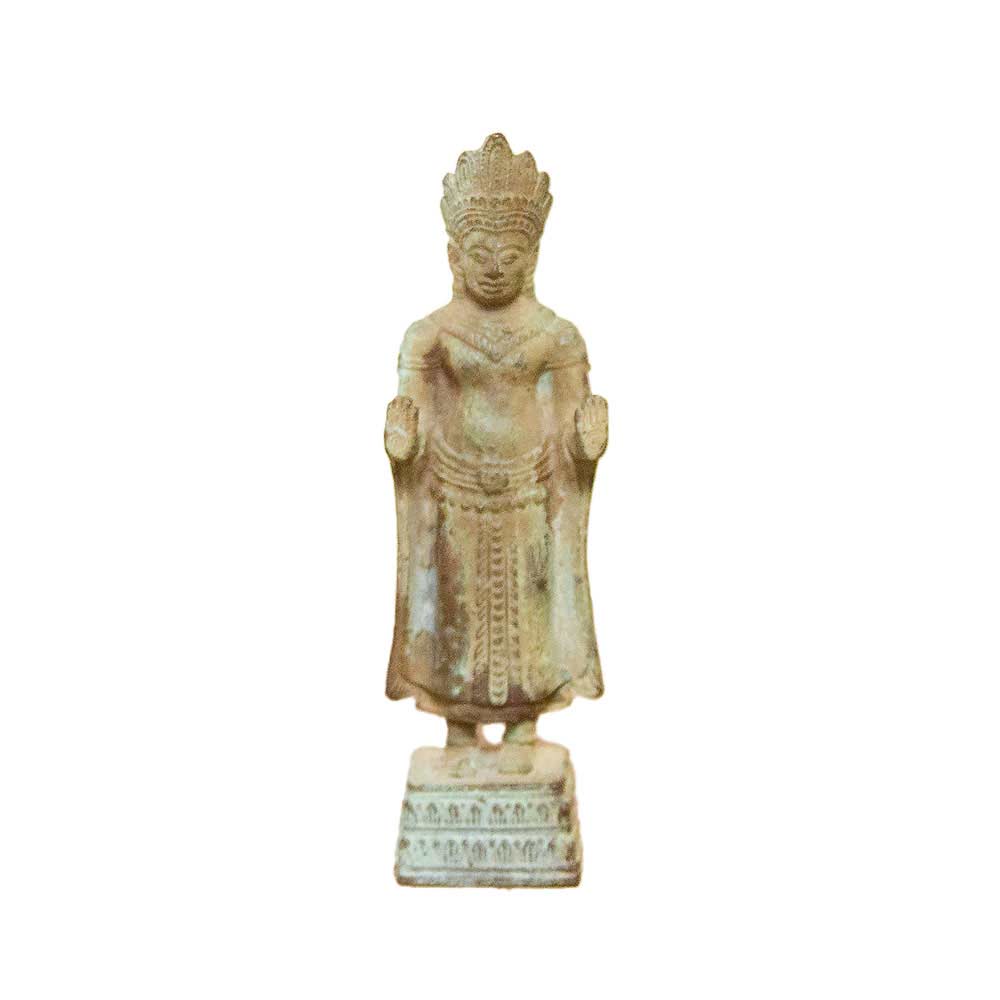 Antique Verdigris Deity Statue~P77684161
