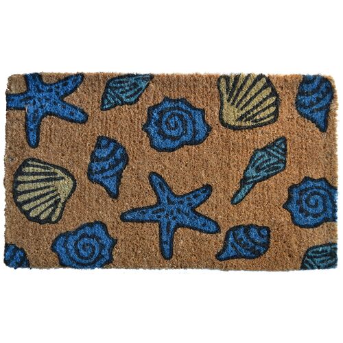 Sea Shells Doormat, Multicolor