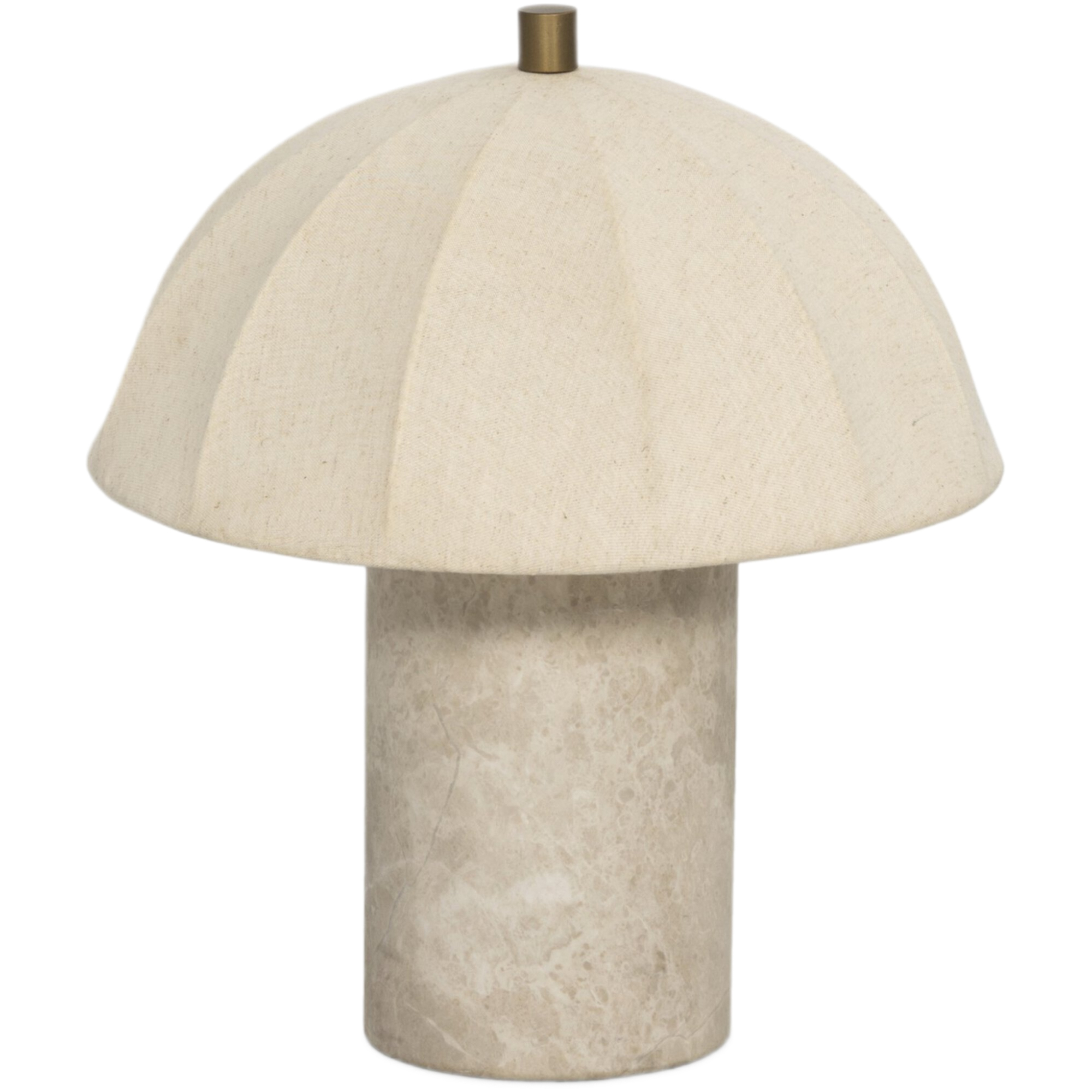 Avalea Marble Table/Desk Lamp, Taupe/Flax Linen