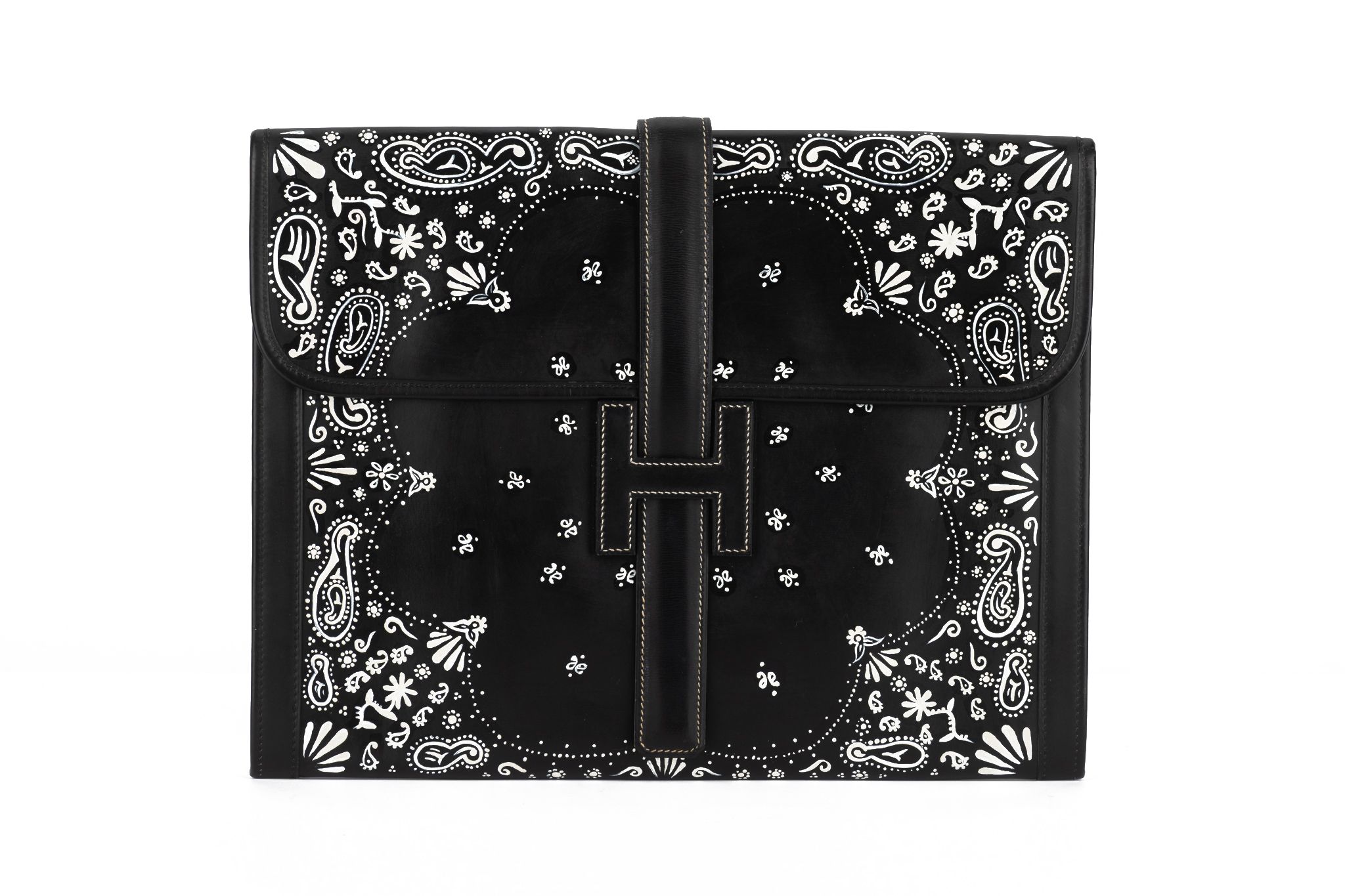 Hermès Black Box Jige Clutch Bandana Bag~P77731523