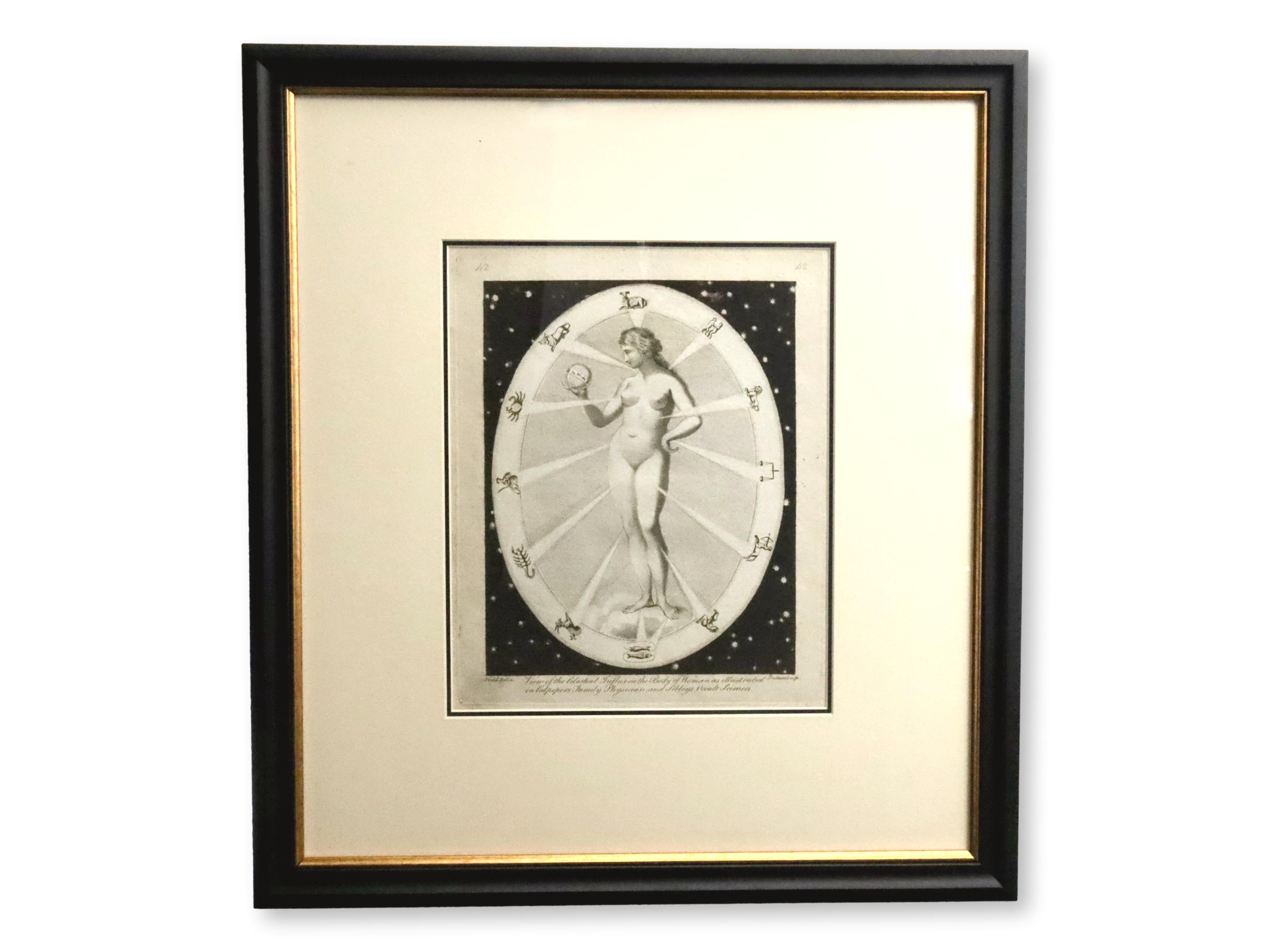 Celestial & Occult Engraving of a Woman~P77678015