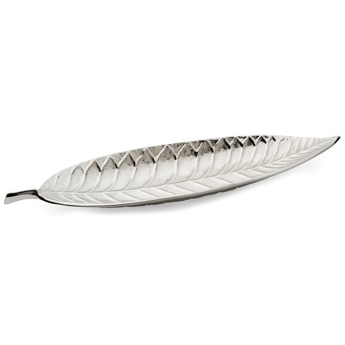 Leaf Serving Tray, Silver~P77389186