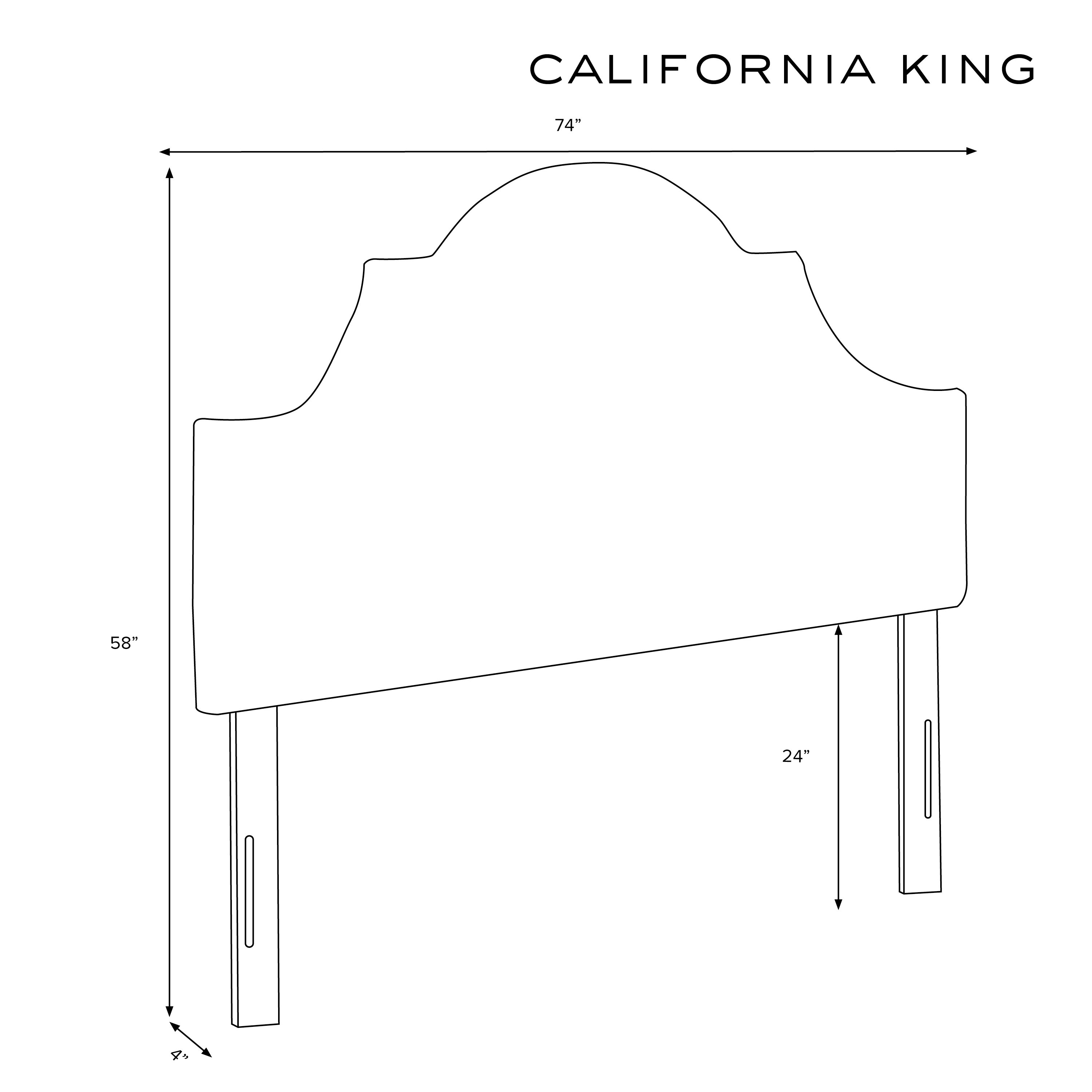 California king headboard deals width