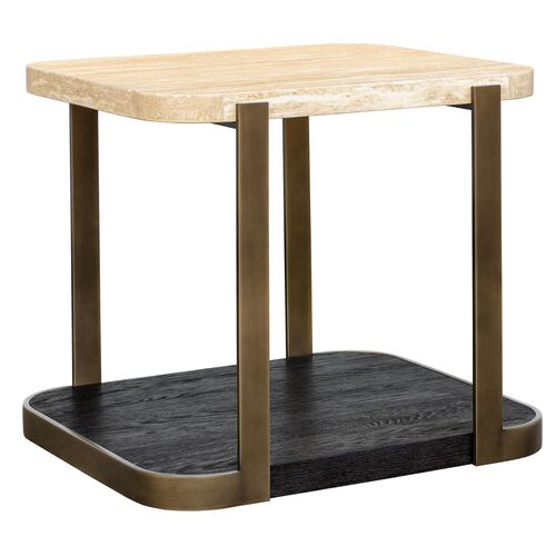 George End Table, Bronze