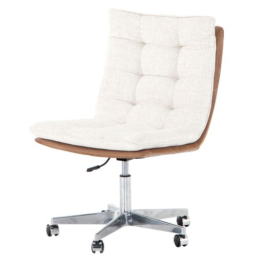 Parker Desk Chair, Crescent Ivory~P77612948