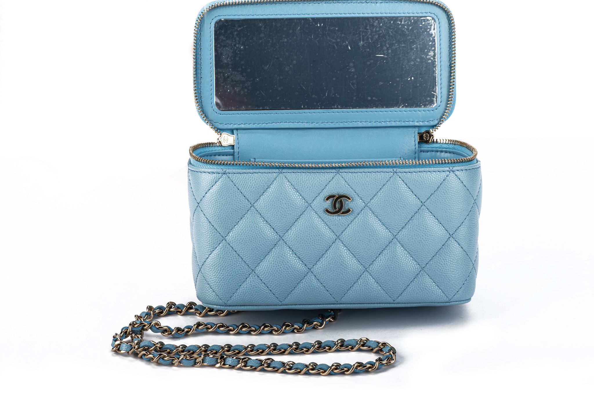 Chanel New 2022 Celeste Small Trunk Bag