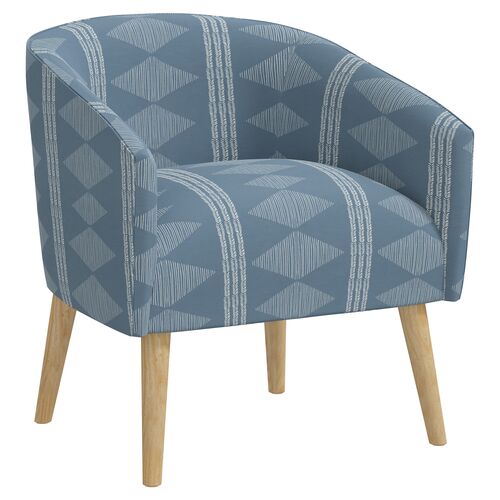 Leah Barrel Chair, Soweto Blue~P77629581