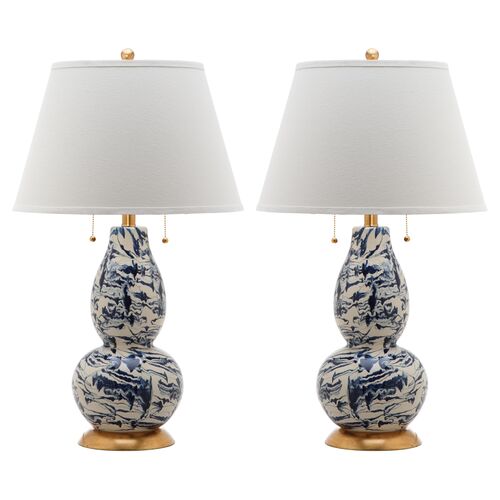 S 2 Libby Table Lamps Navy One Kings, Table Lamps Under 500