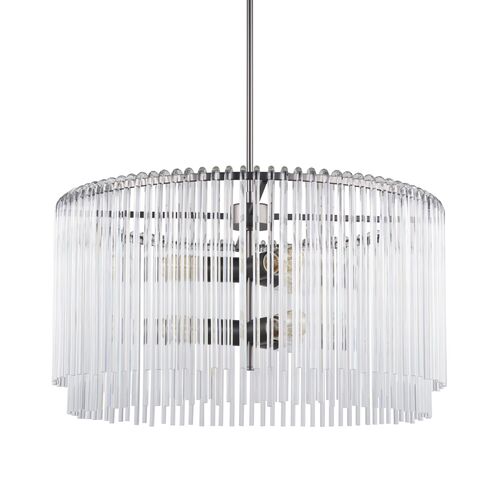 Tabby 6-Light Chandelier, Gun-Metal Tabby 6-Light Chandelier, Gun-Metal