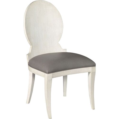 Laurell Louis Chair, Ivory/Gray~P77654587
