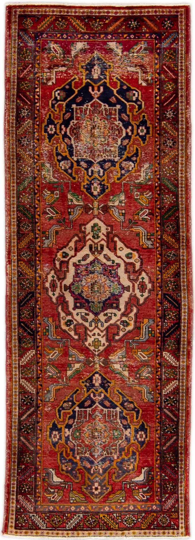 Heriz Red Persian Wool Runner~P77646819