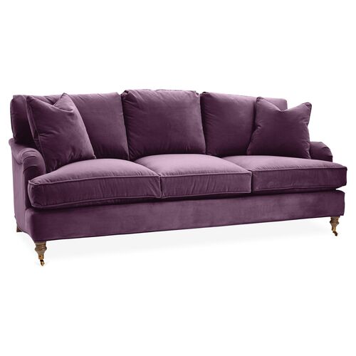 Purple Velvet Couch