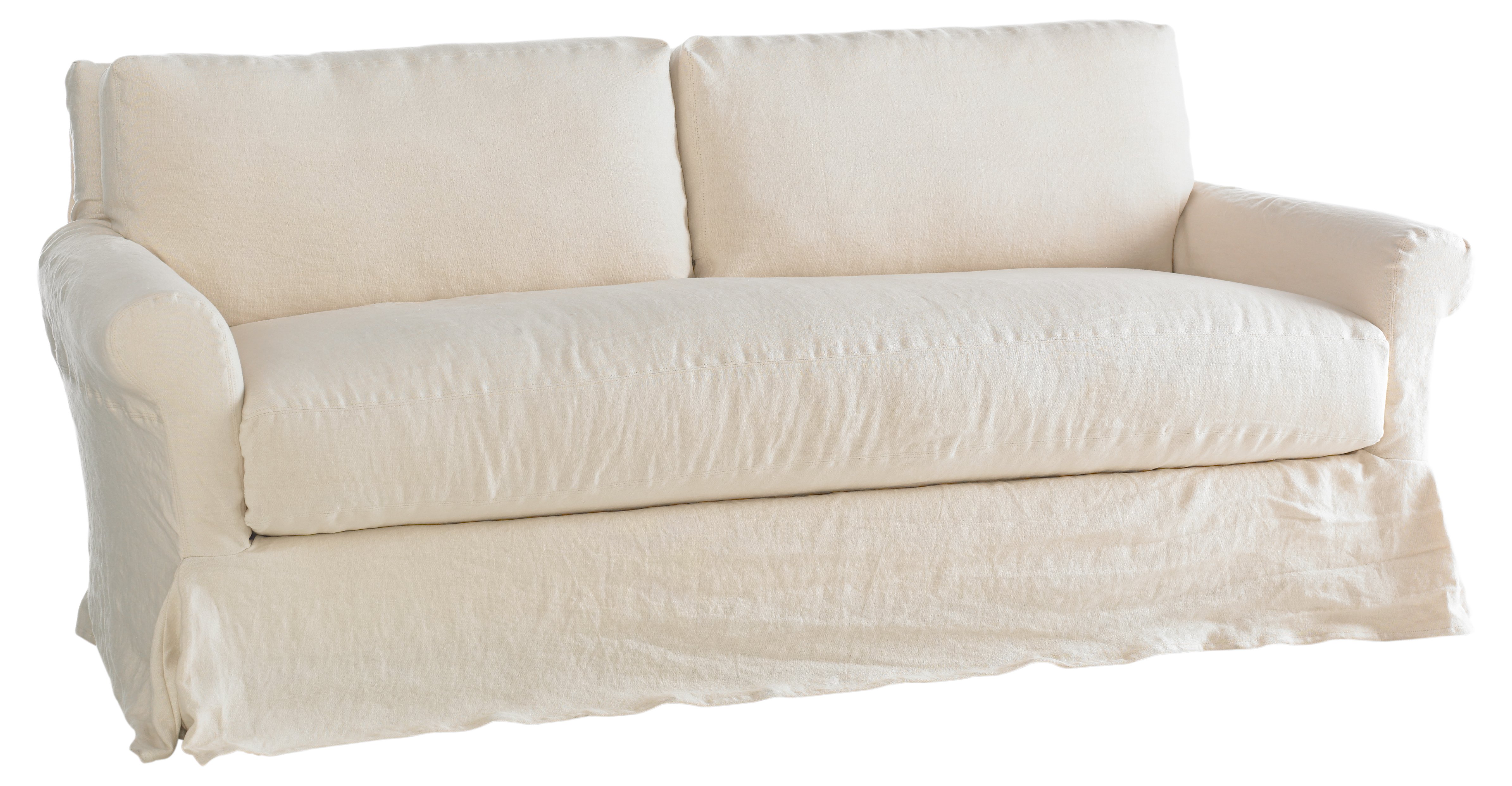 Sterling 82 Linen Sofa Antiqued White One Kings Lane Sterling 82 linen sofa antiqued white one kings lane