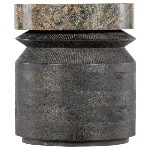 Commerce and Market Valor Accent Table, Black/Green