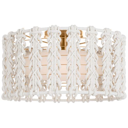 Catania 17" Braided Rope Flush Mount