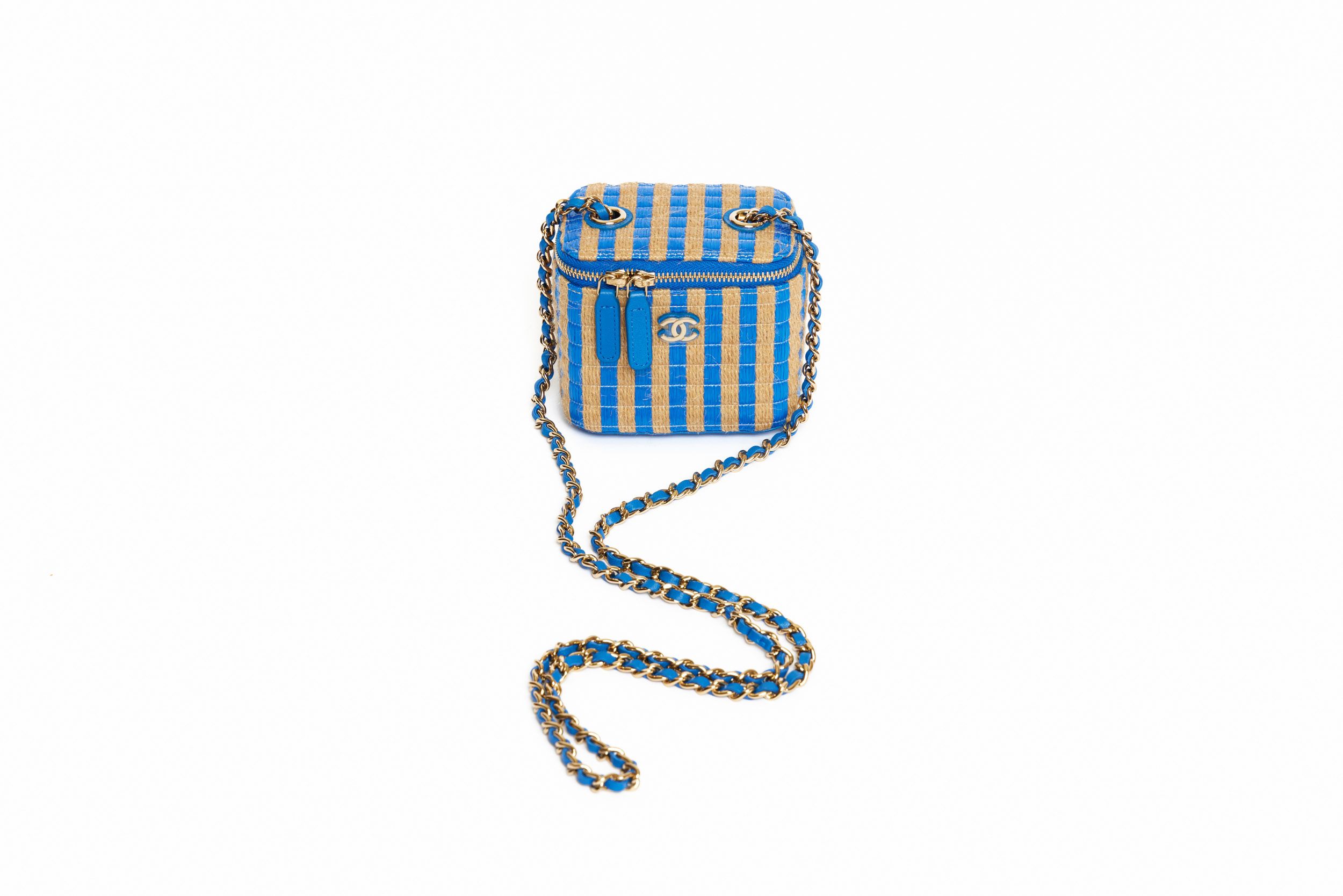 Chanel Mini Raffia Vanity Bag 2020~P77644129