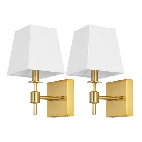 S/2 Renlei Wall Sconces, Brass