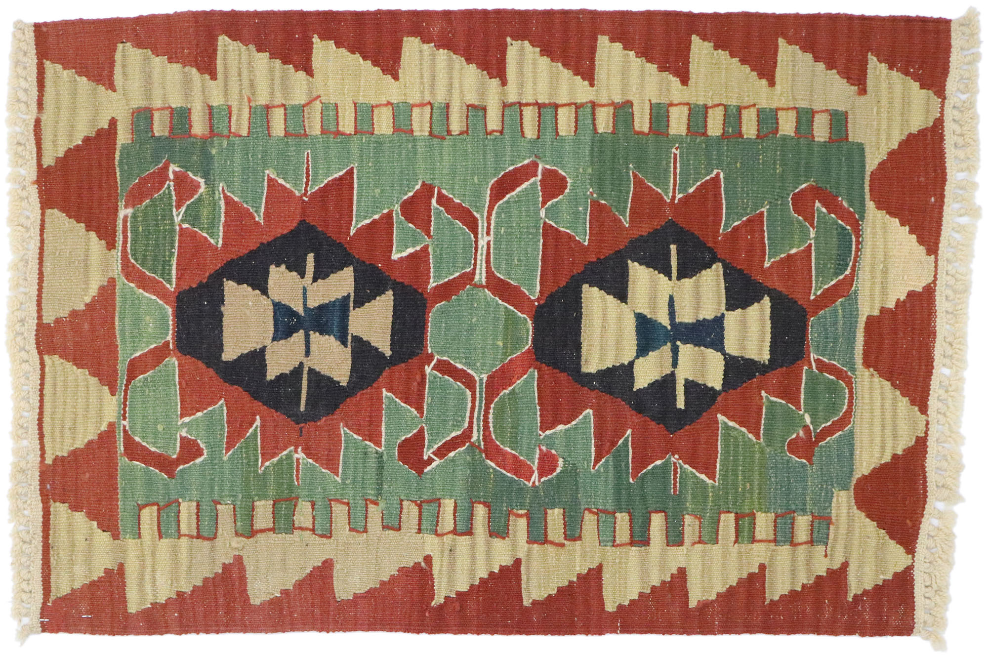 Persian Shiraz Kilim Rug, 1'10" x 2'10"~P77632067