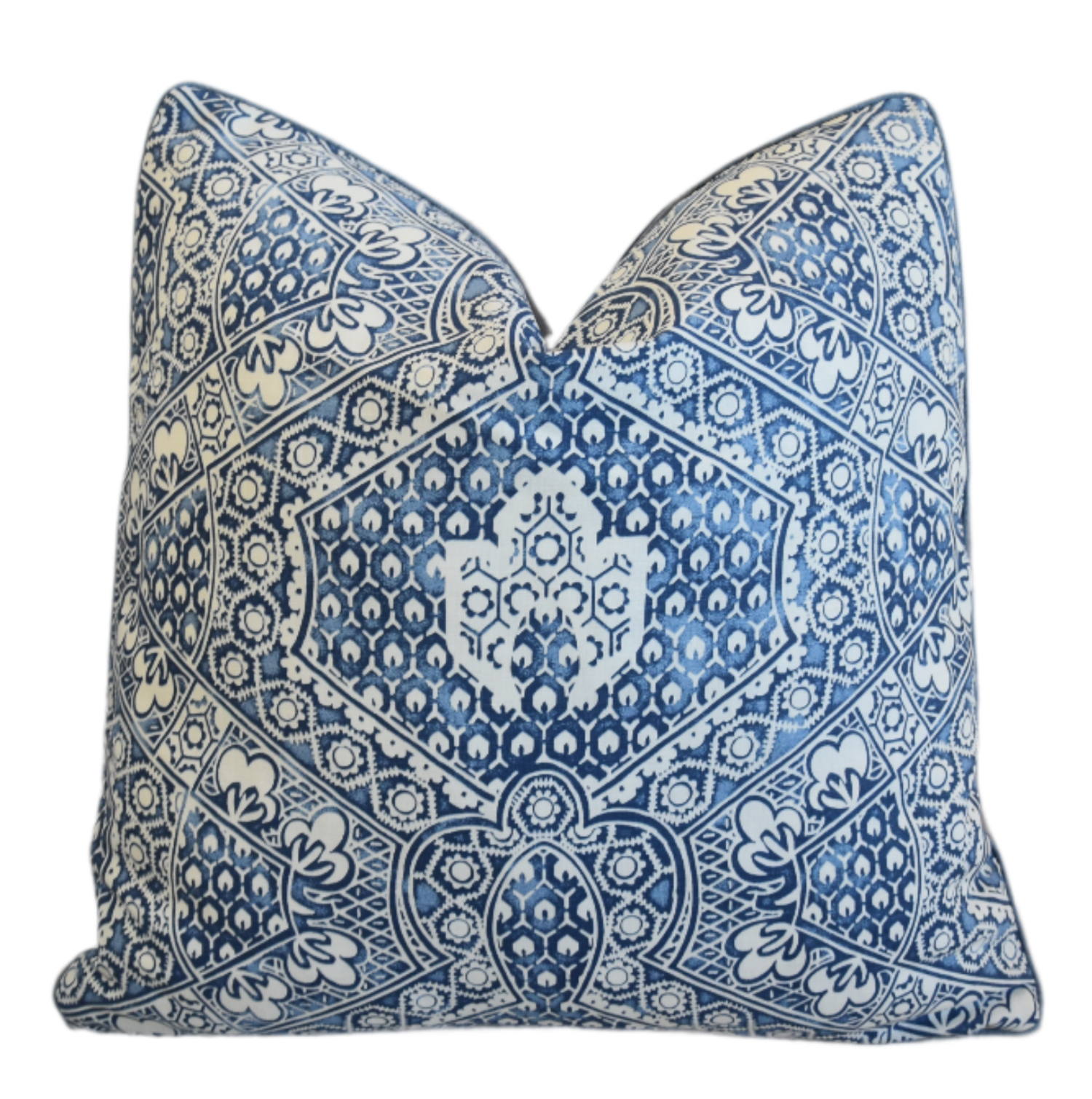 French Designer Blue & White Pillow~P77755020