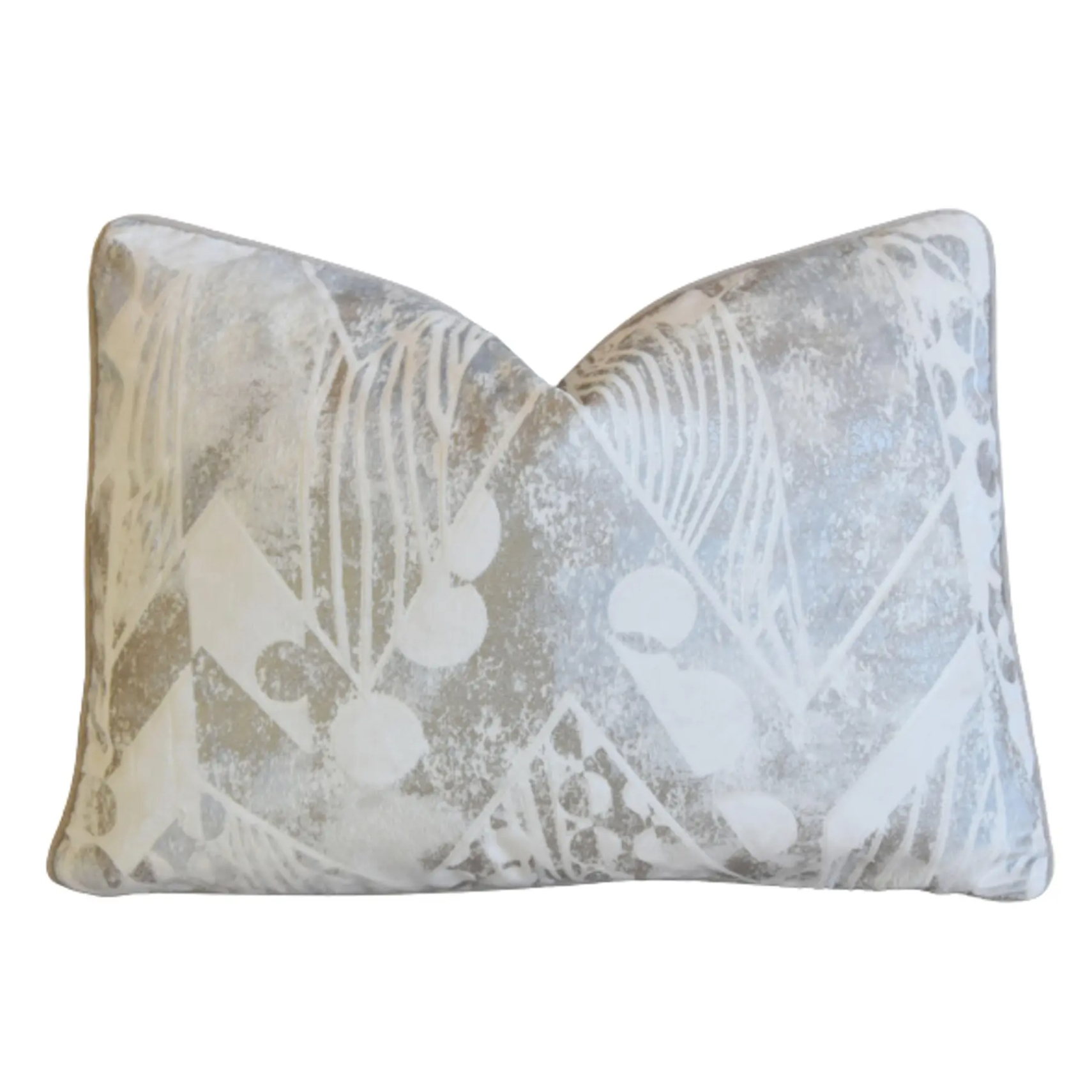 Pierre Frey Geometric Velvet Pillow~P77733369