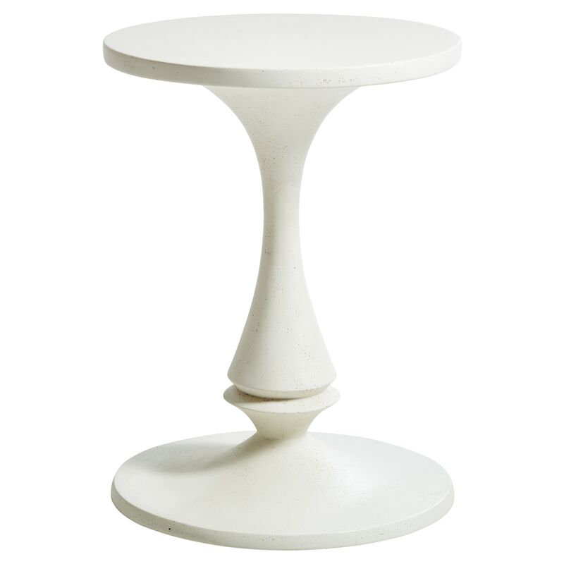 Lucia Side Table, Cast Stone