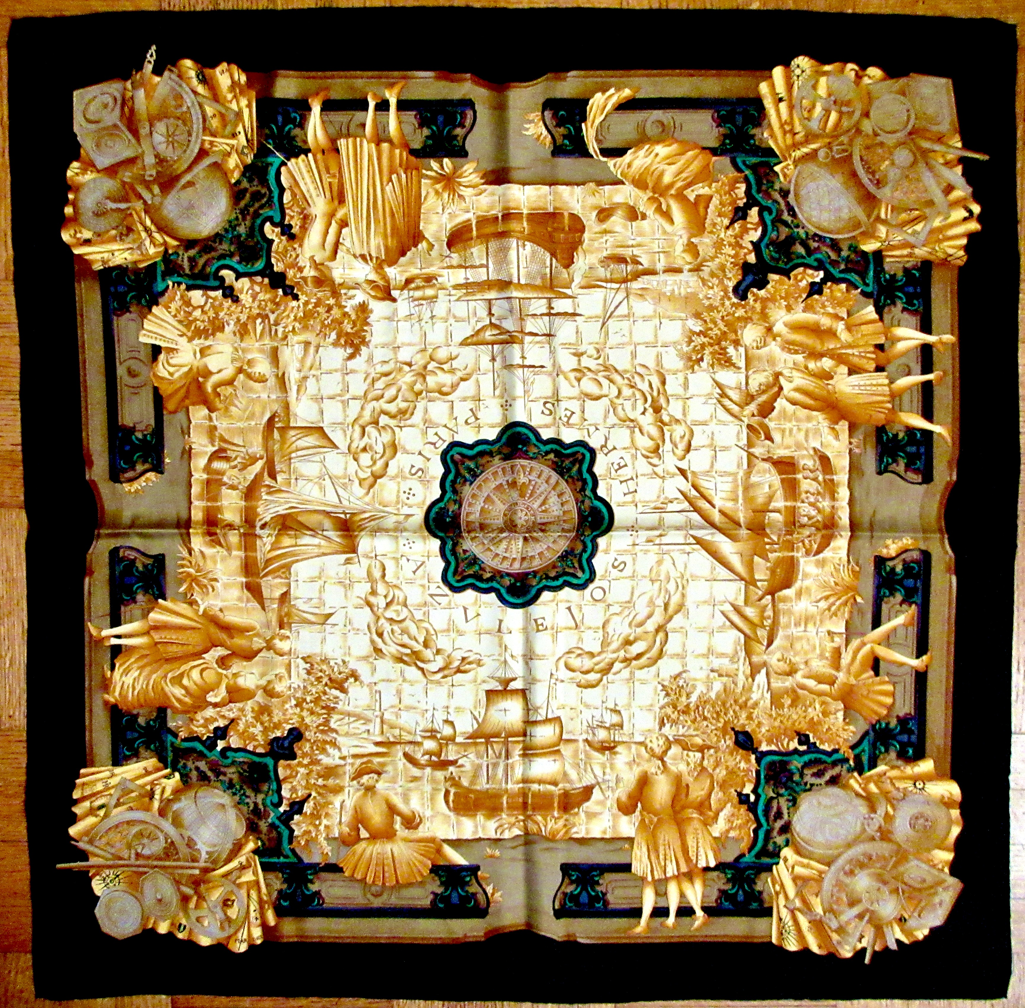 Hermes Azulejos Scarf~P77681616