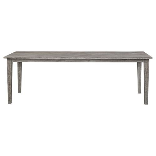 Anselm 92" Outdoor Mahogany Dining Table, Natural Anselm 92" Outdoor Mahogany Dining Table, Natural