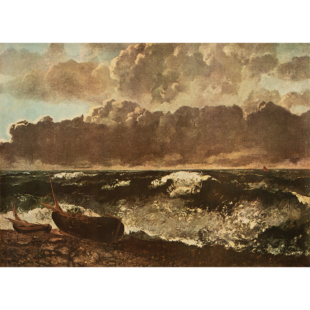 1940s Gustave Courbet, Stormy Sea~P77629999