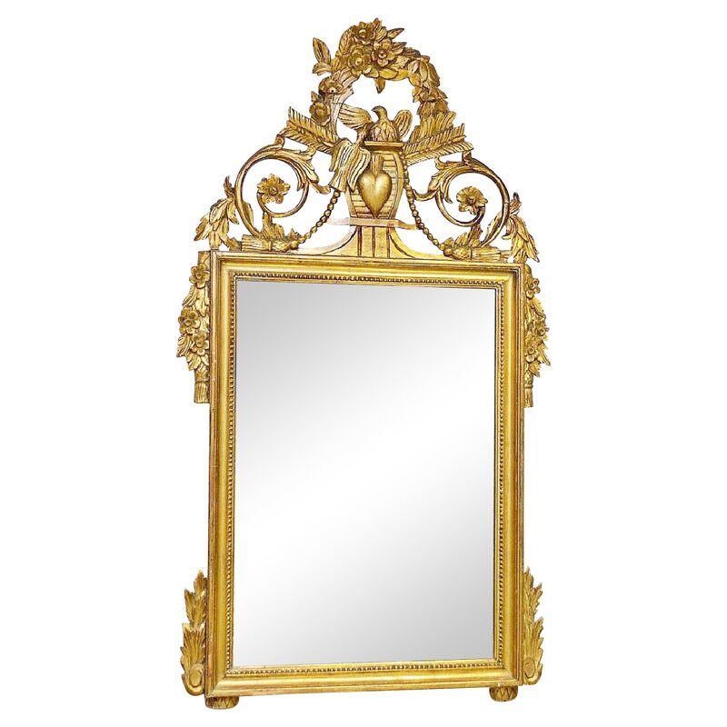 Carved Italian Gilt Mirror