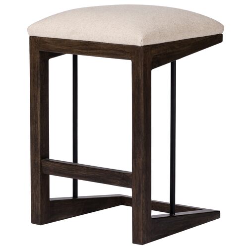 Paloma Performance Linen Counter Stool, Antwerp Natural