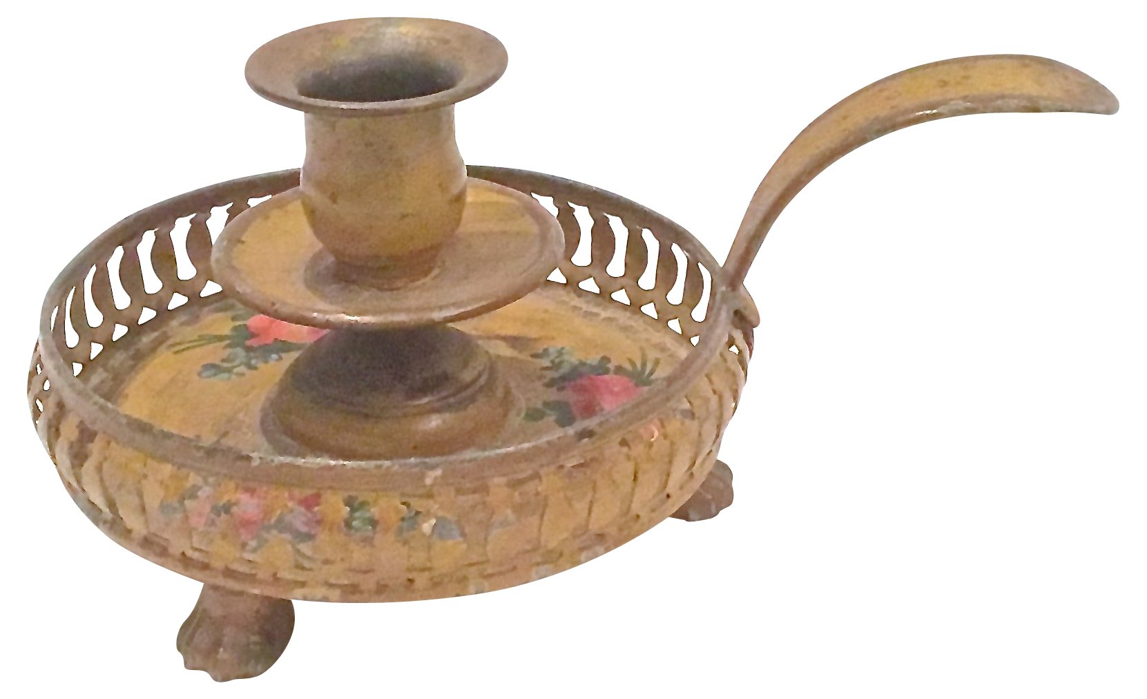 French Floral Tole Candleholder~P77464768