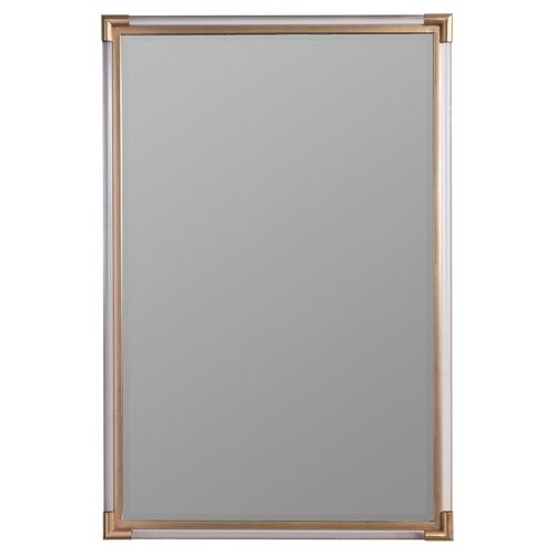 Ambrose Wall Mirror, Acrylic/Brass~P77417945
