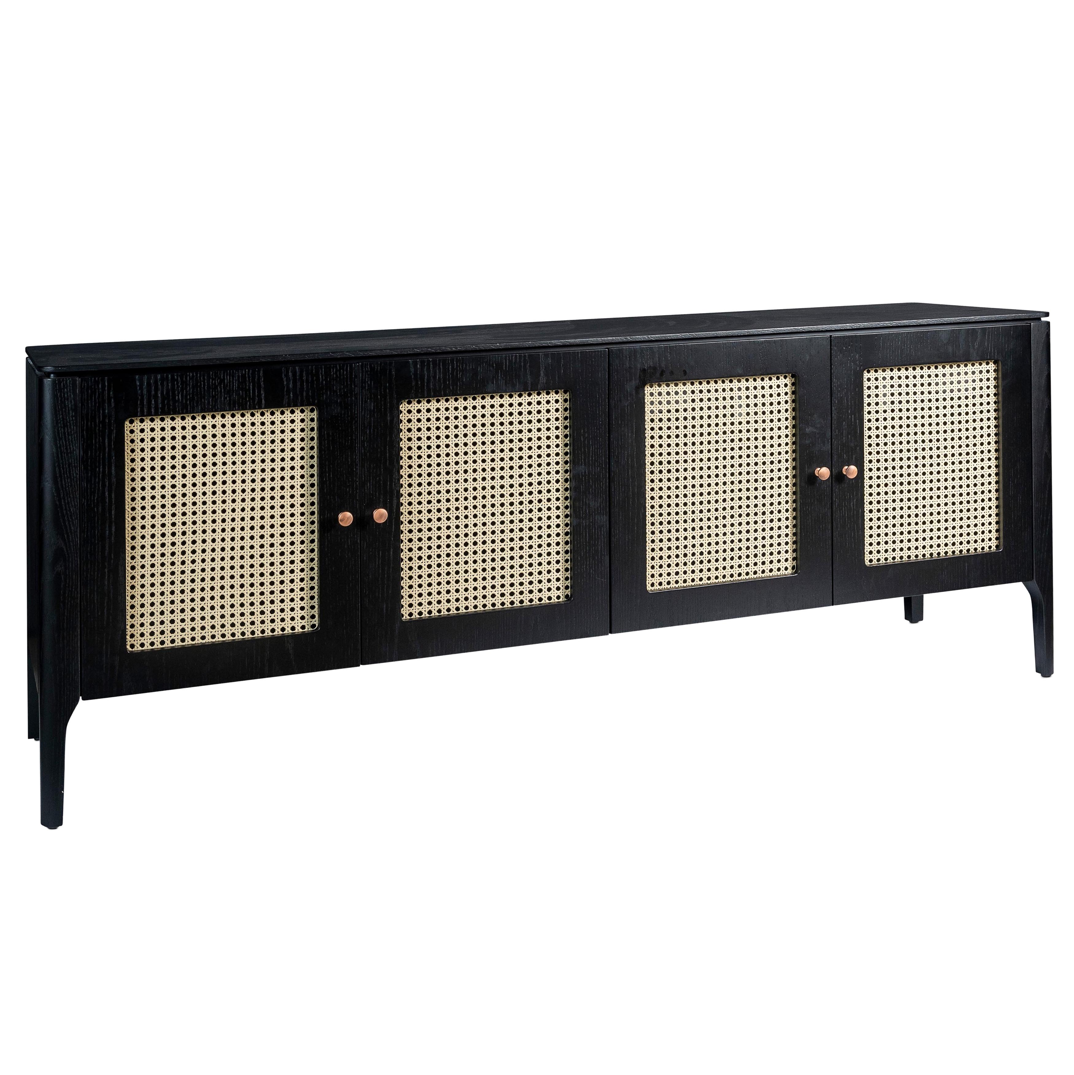 Miguel 4-Door Cane Buffet