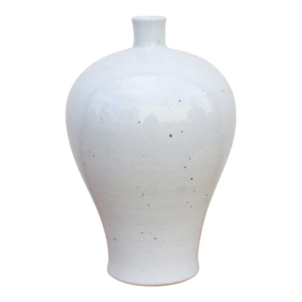 White Glazed Asian Jar~P77689362