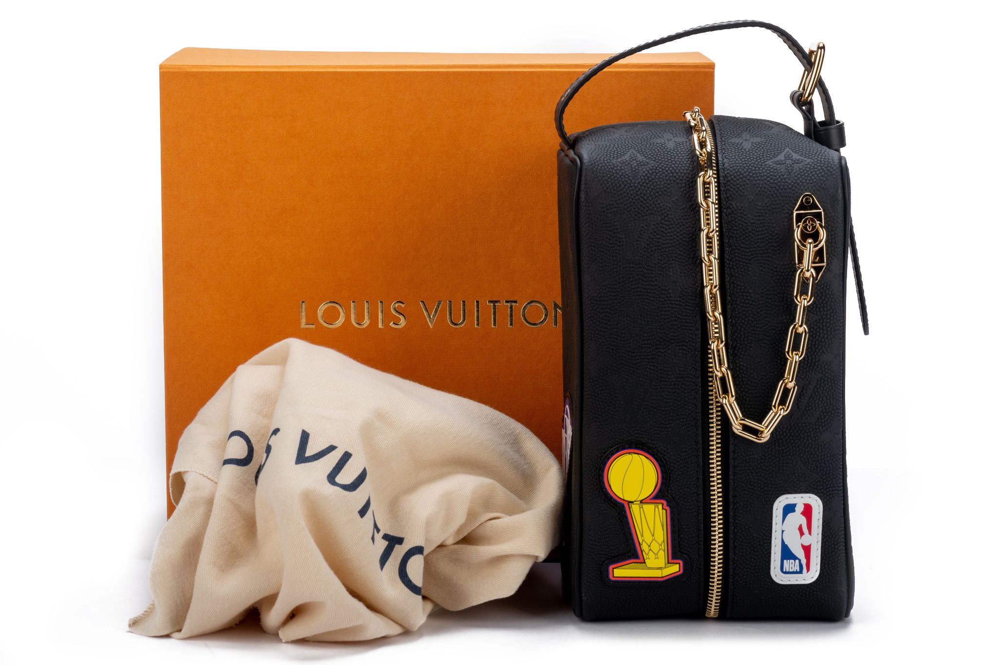 Louis Vuitton NBA Cloakroom Dopp Kit Monogram Weekend Bag in Brown, Women's