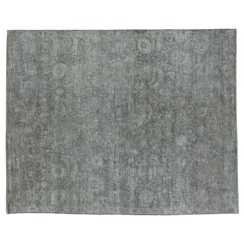 Meena Hand-Knotted Rug, Silver~P77505937