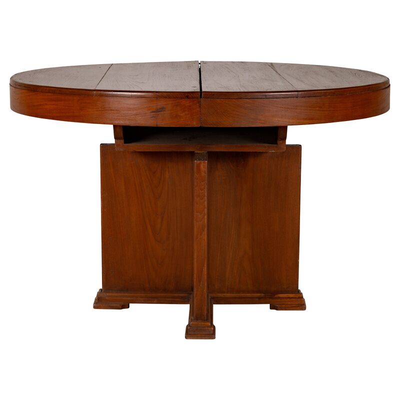 Indonesian Folding Leaf Dining Table