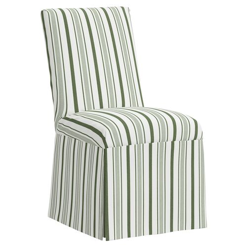 Owen Slipcover Side Chair, Luli Stripe~P77603847