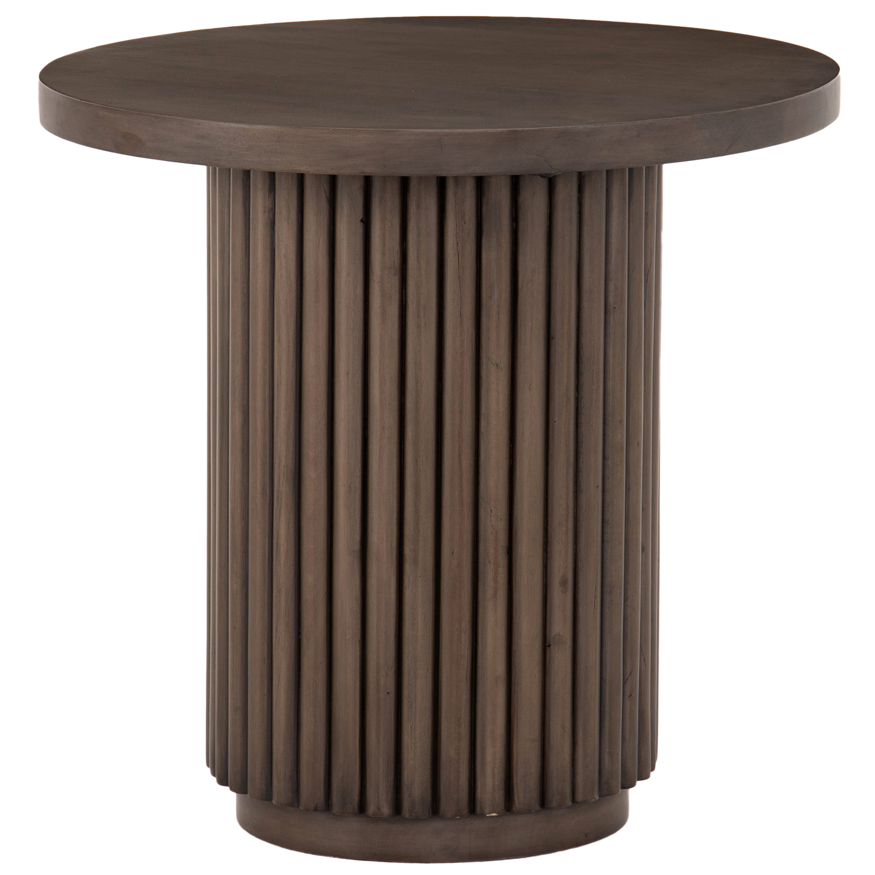 品質保証 End Fluted Seville Table, Lane Kings One | Brown Ashen Reclaimed Craft
