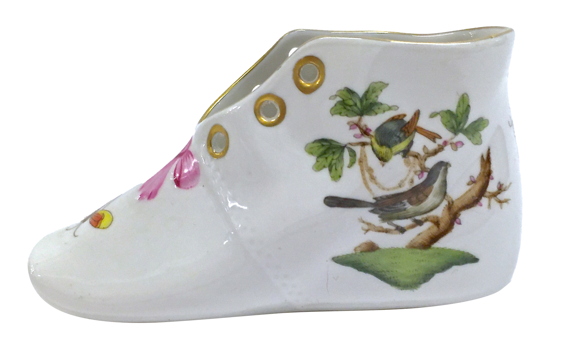 Vintage Herend Widbird & Butterfly Shoe~P77662625