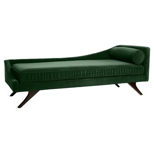Sansa Left-Arm Chaise, Emerald Velvet~P77433550