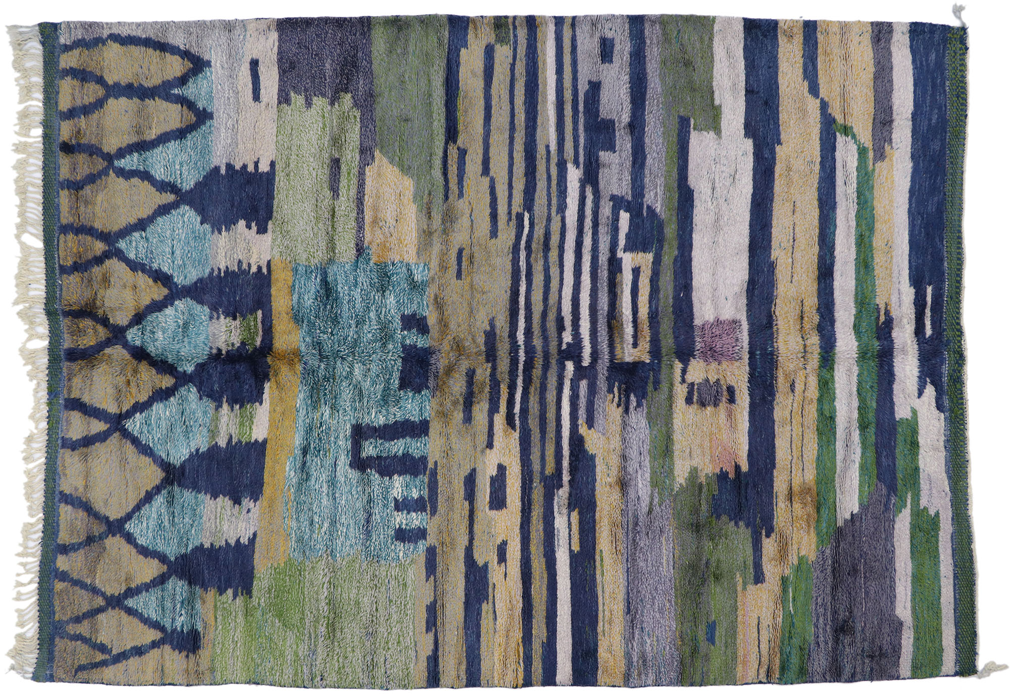 Earthy Abstract Moroccan Rug, 8'8 x 11'5~P77672071