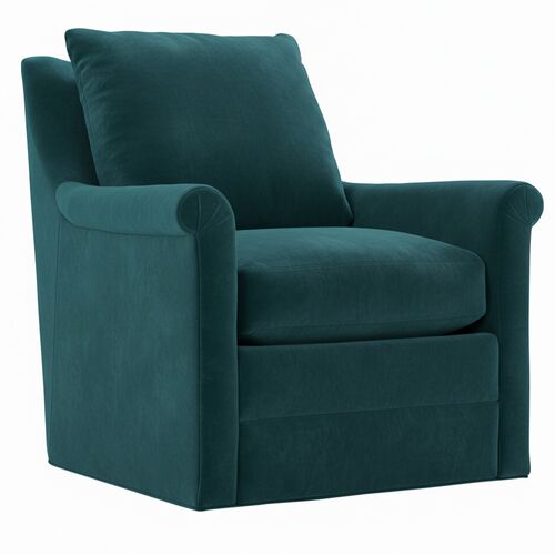 Juliette Velvet Swivel Chair
