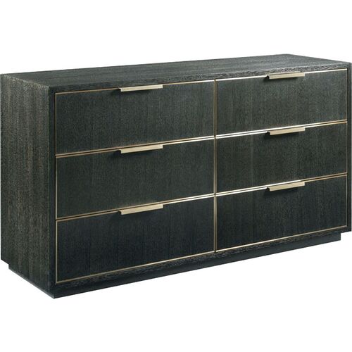 Archer Double Dresser, Slate/Brass~P77654556