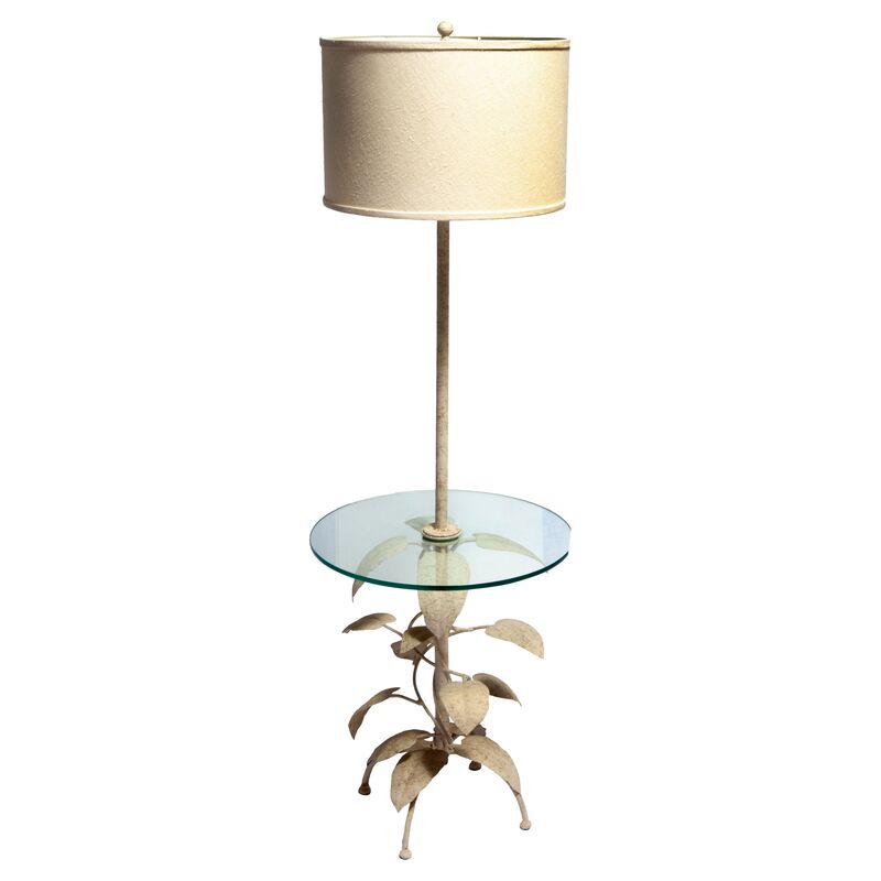 Eric Cooper Floor Lamp w/ Glass Table