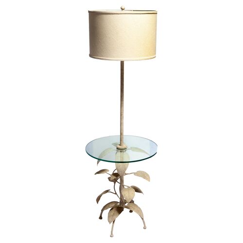 Eric Cooper Floor Lamp w/ Glass Table~P77459141
