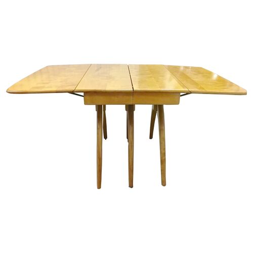 Mid Century Dining Table with Leaf