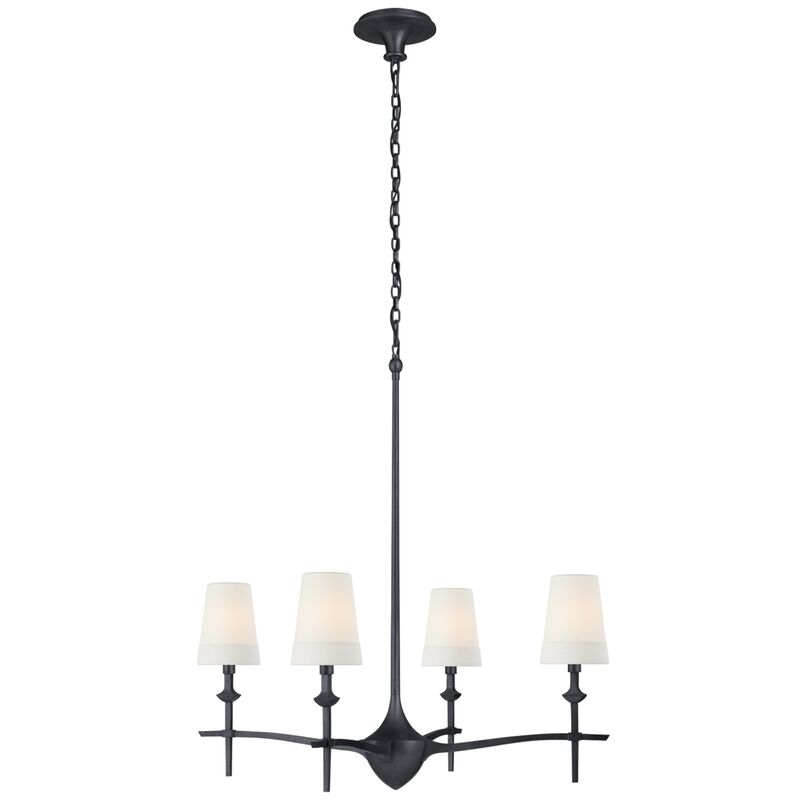 Pippa Large Chandelier, Aged Iron
