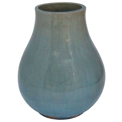Ombre Vase, Vintage Blue/Green Ombre Vase, Vintage Blue/Green