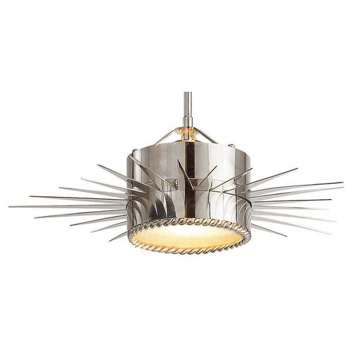 Soleil Small Semi-Flush Mount, Polished Nickel Soleil Small Semi-Flush Mount, Polished Nickel~P76672880